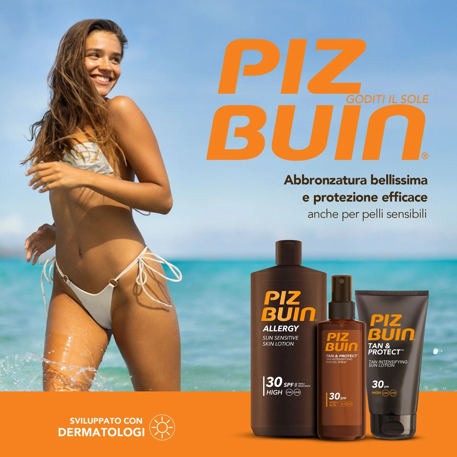 Piz Buin Allergy Fluido Corpo SPF 30 200 Ml Latte Solare