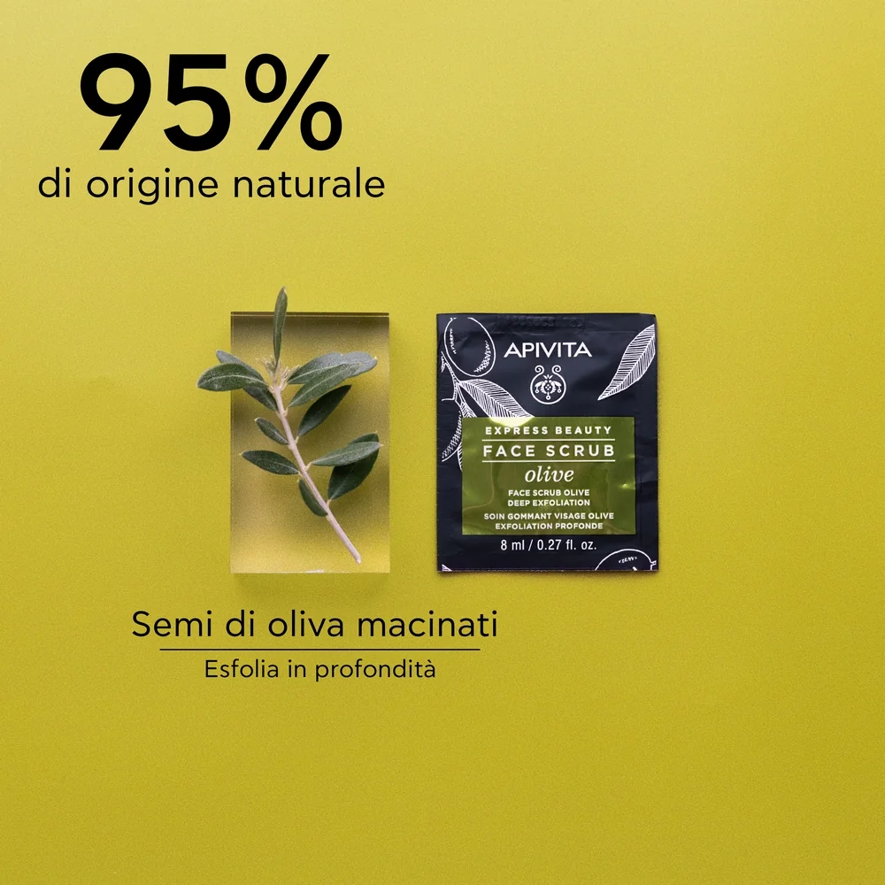 Apivita Express Olive 2 X 8 Ml Scrub Viso Esfoliante