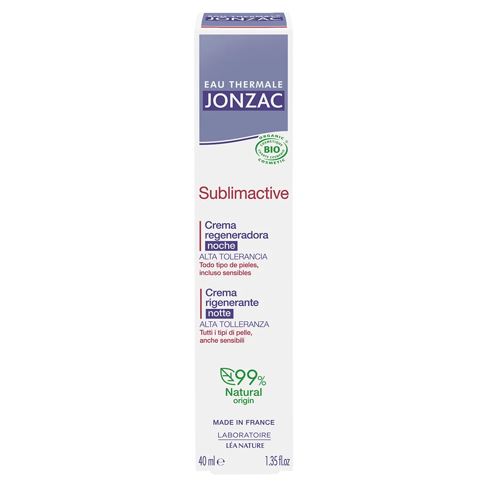 Jonzac Crema Notte Anti Age Sublimactive 40 Ml Levigante su Rughe e Linee Sottili