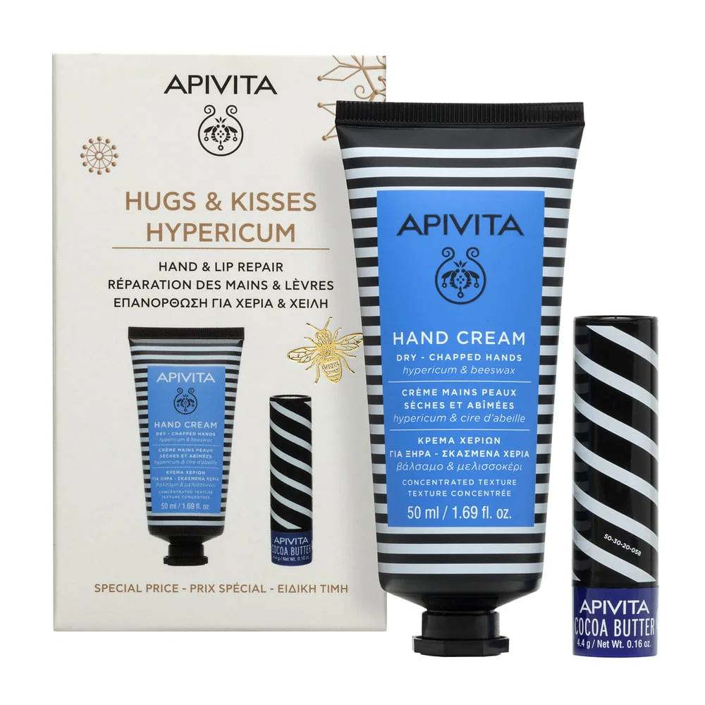 Apivita Winter Wonders Hypericum 2025 Crema Mani e Balsamo Labbra