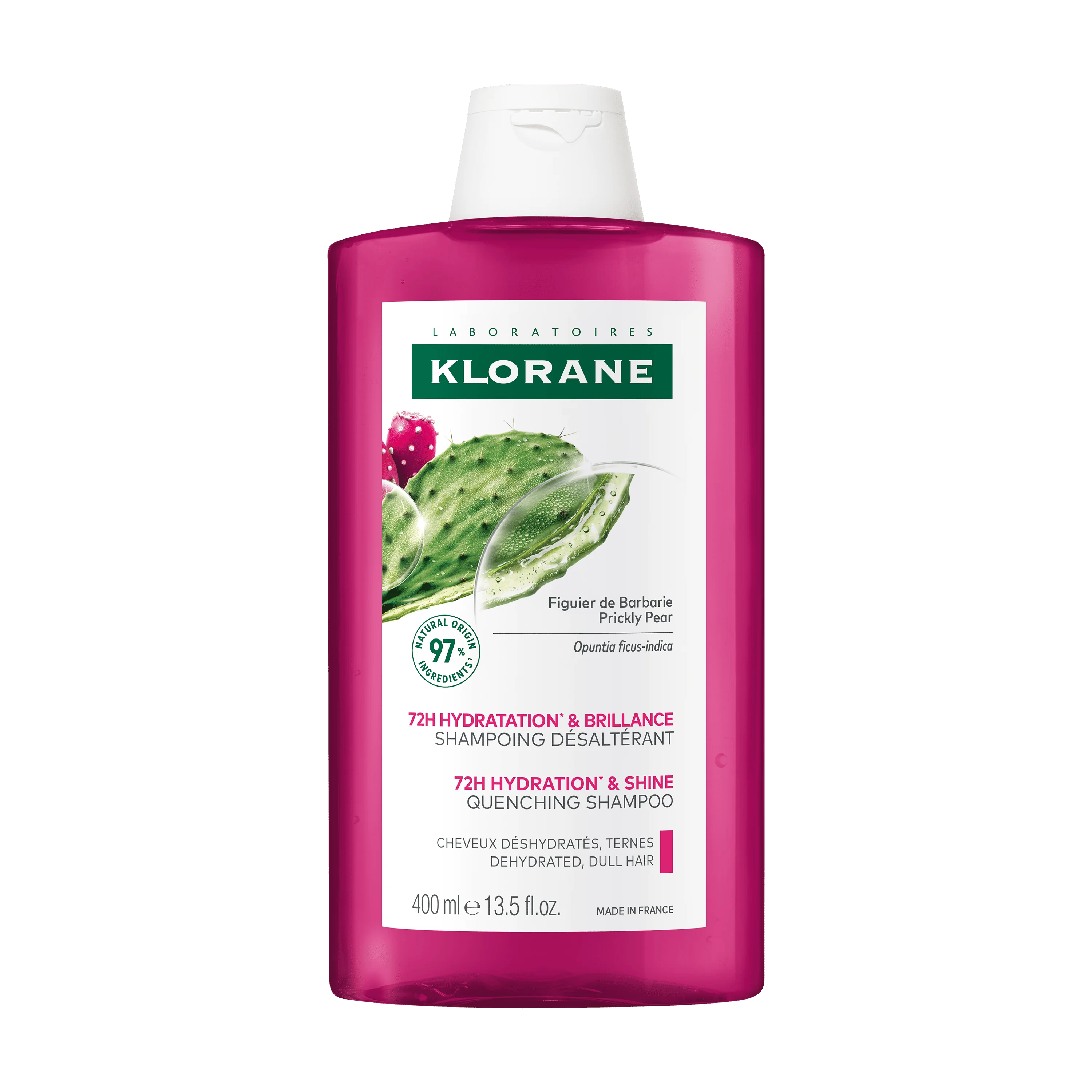 Klorane Shampoo idratante e illuminante Fico d’India 400 ml Idratante e illuminante