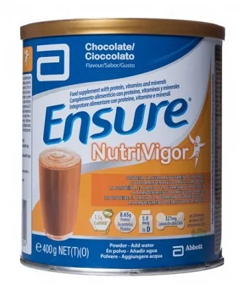 Ensure Nutrivigor Cioccolato Polvere 400 g - Integratore Ossa e Muscoli