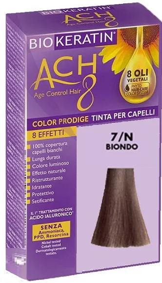 Biokeratin Ach 8 Color Prodige Colore 7/N Biondo Tinta Per Capelli