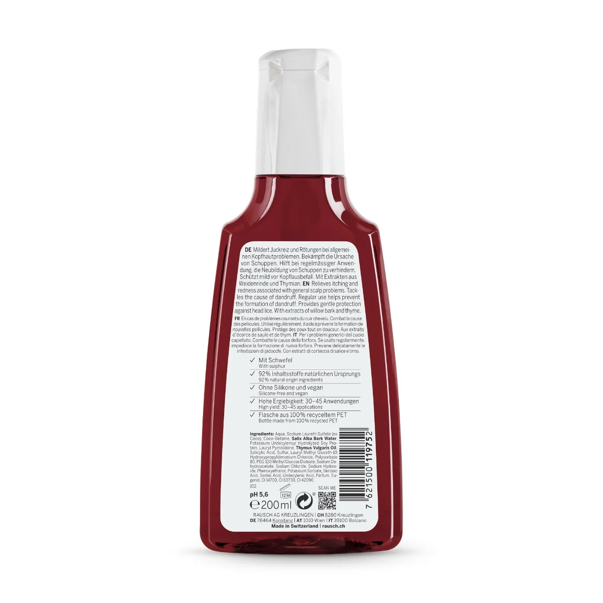 Rausch Shampoo Speciale Alla Corteccia Di Salice 200 Ml