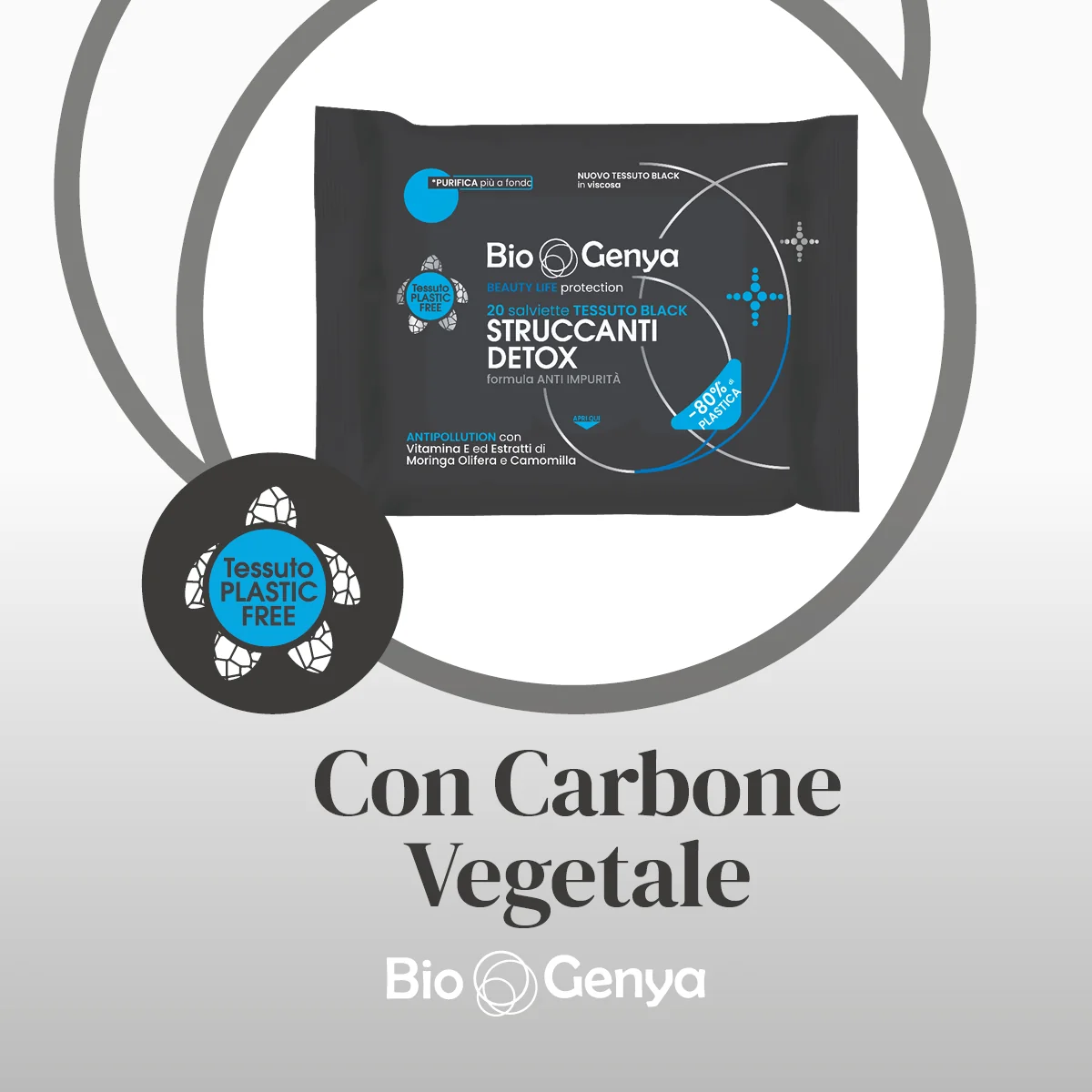 Biogenya Salviette Struccanti Detox 20 Pezzi