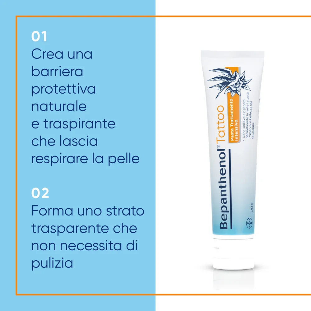 Bepanthenol Tattoo Pasta Trattamento Intensivo 100g Tatuaggi