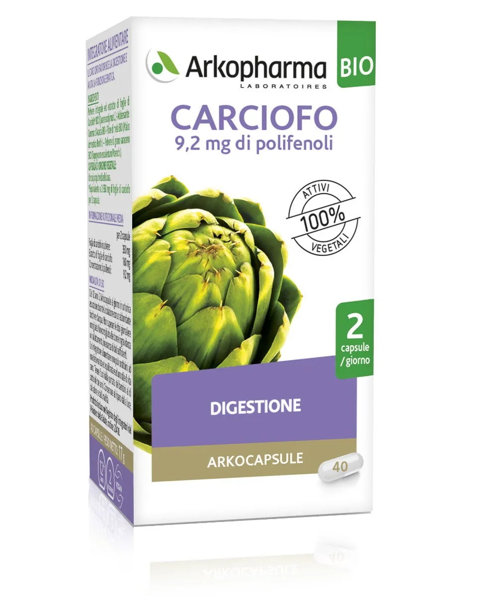Arkopharma Carciofo Bio 40 Capsule Integratore Digestivo