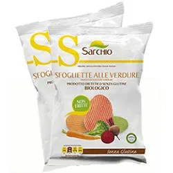 Sarchio Snack Sfogliette Alle Verdure Senza Glutine 55 g