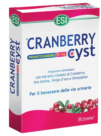 Esi Cranberry Cyst 30 Ovalette - Integratore Benessere e Protezione Vie Urinarie