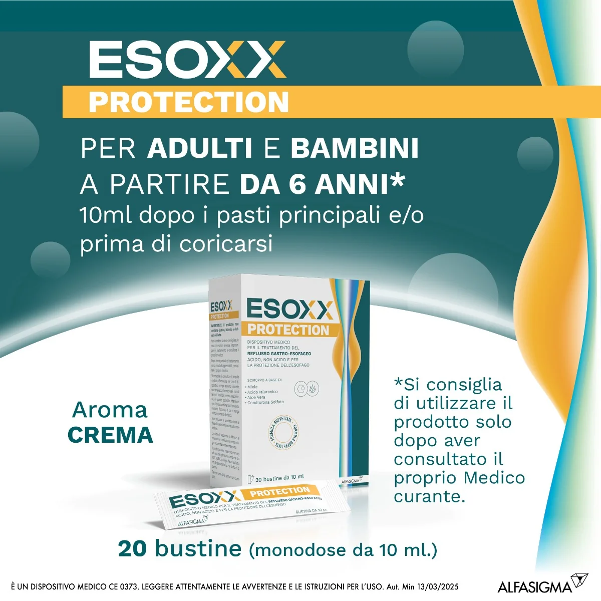 Esoxx Protection 20 Bustine 10 Ml Reflusso Gastroesofageo