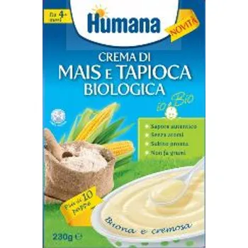 Humana Crema di Mais e Tapioca Biologica Senza Glutine 230 g 