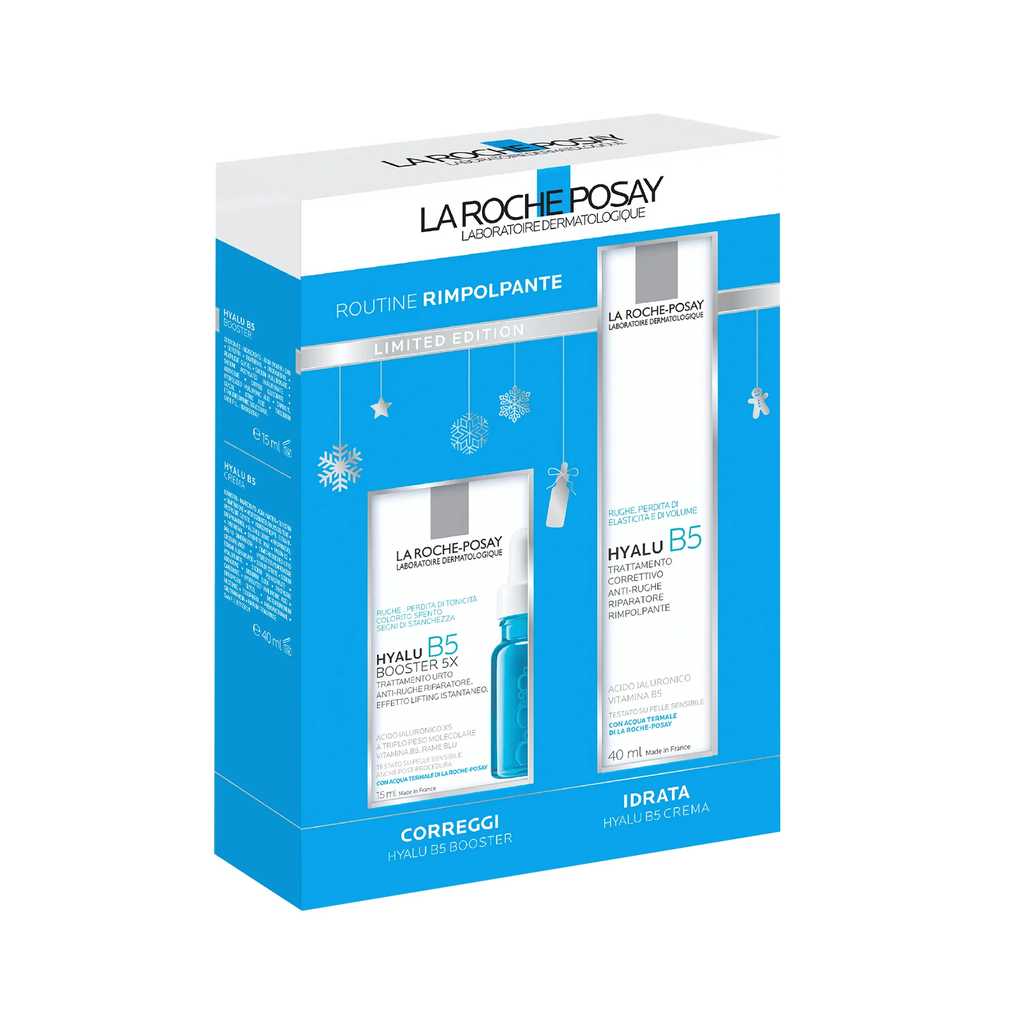 Cofanetto La Roche Posay Hyalu B5 Booster 15 ml + Hyalu B5 Crema 40 ml Idratante e rimpolpante