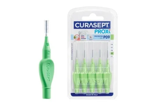 Curasept Proxi P09 0,9 mm Verde Chiaro 6 Pezzi Scovolino Interdentale