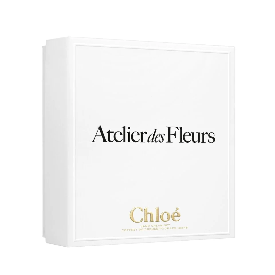 Chloe Aterlier Des Fleurs Set Hand Crema mani profumata Cedrus da 50 ml + Crema mani profumata Magnolia Alba da 50 ml + Crema mani profumata Santalum da 50 ml
