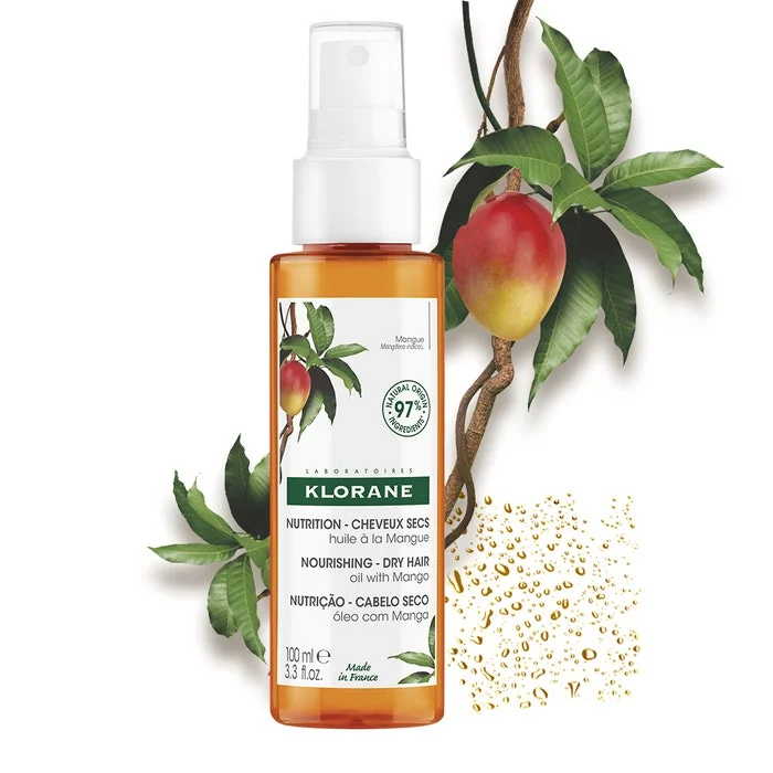 Klorane Olio al Mango Per Capelli Secchi Spray 125 ml Nutritivo