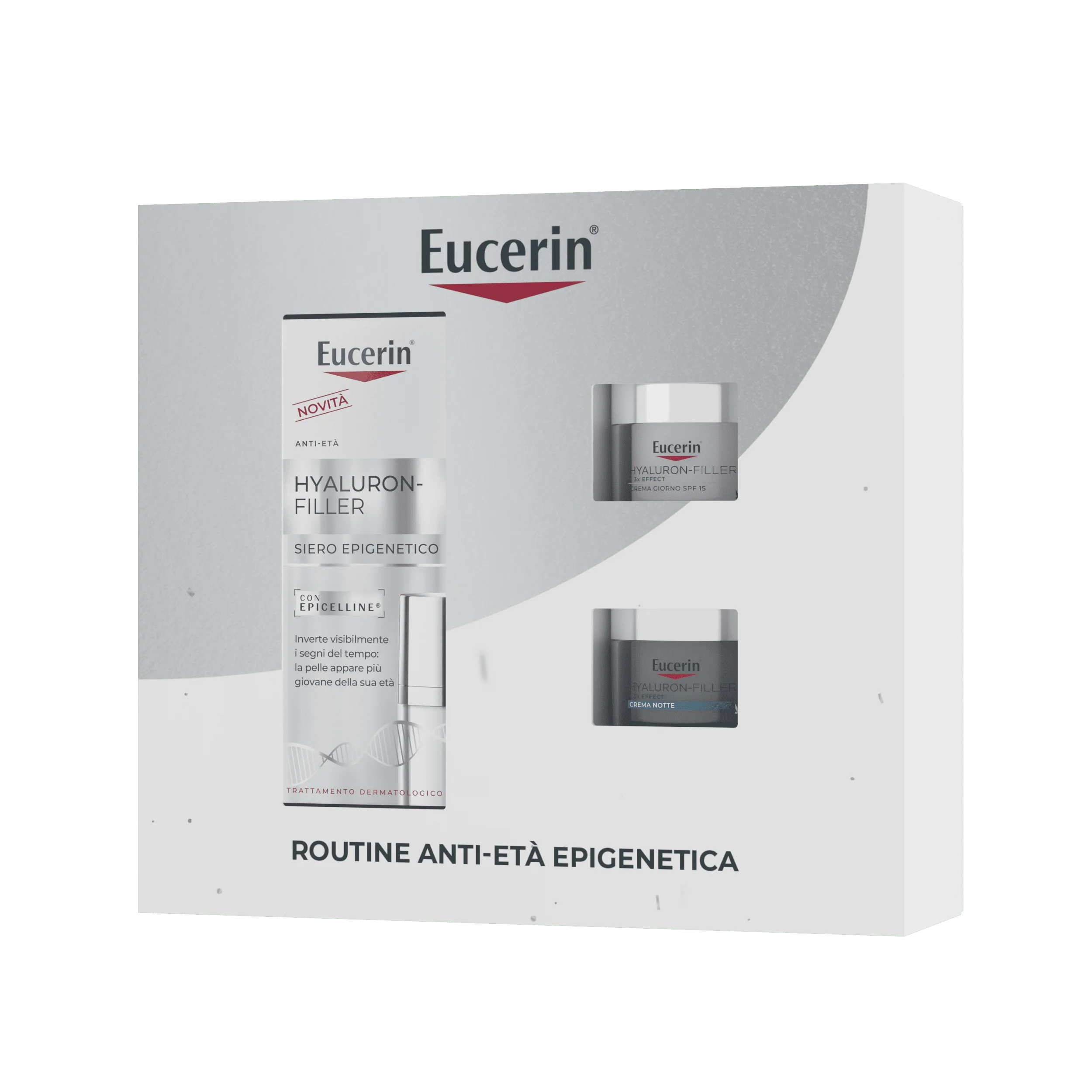 Eucerin Anti Age Xmas Pack Epigenetic Serum Mini 2025 Siero Viso + Crema Giorno SPF30 + Crema Notte