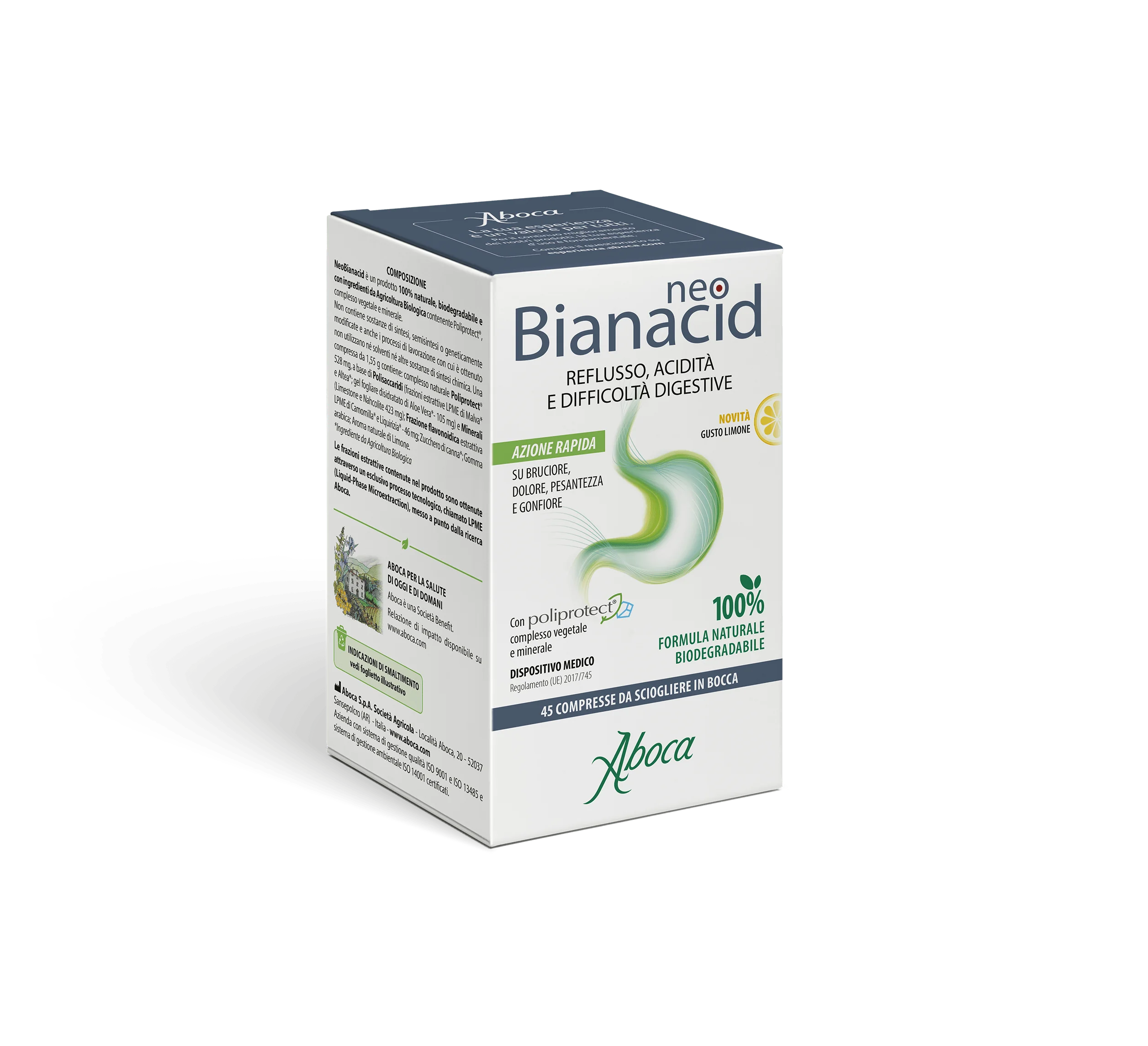 Neobianacid 45Cpr Limone Difficoltà Digestive
