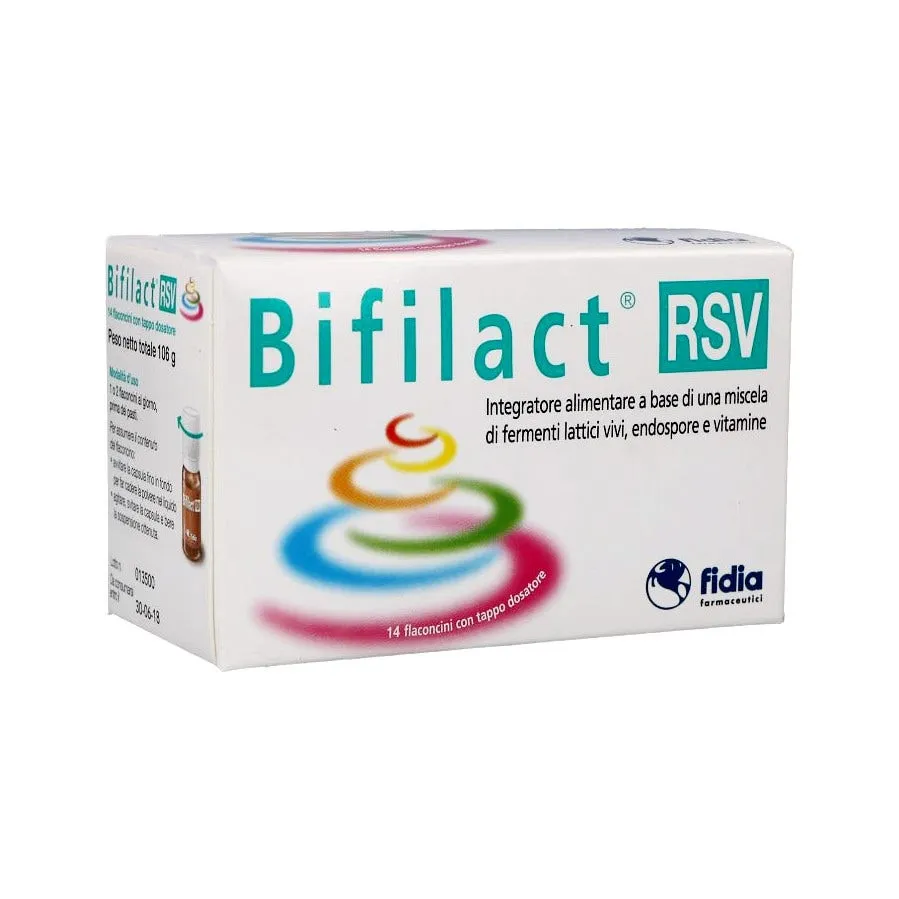 Bifilact RSV Integratore Fermenti Lattici Vivi 14 Flaconcini 