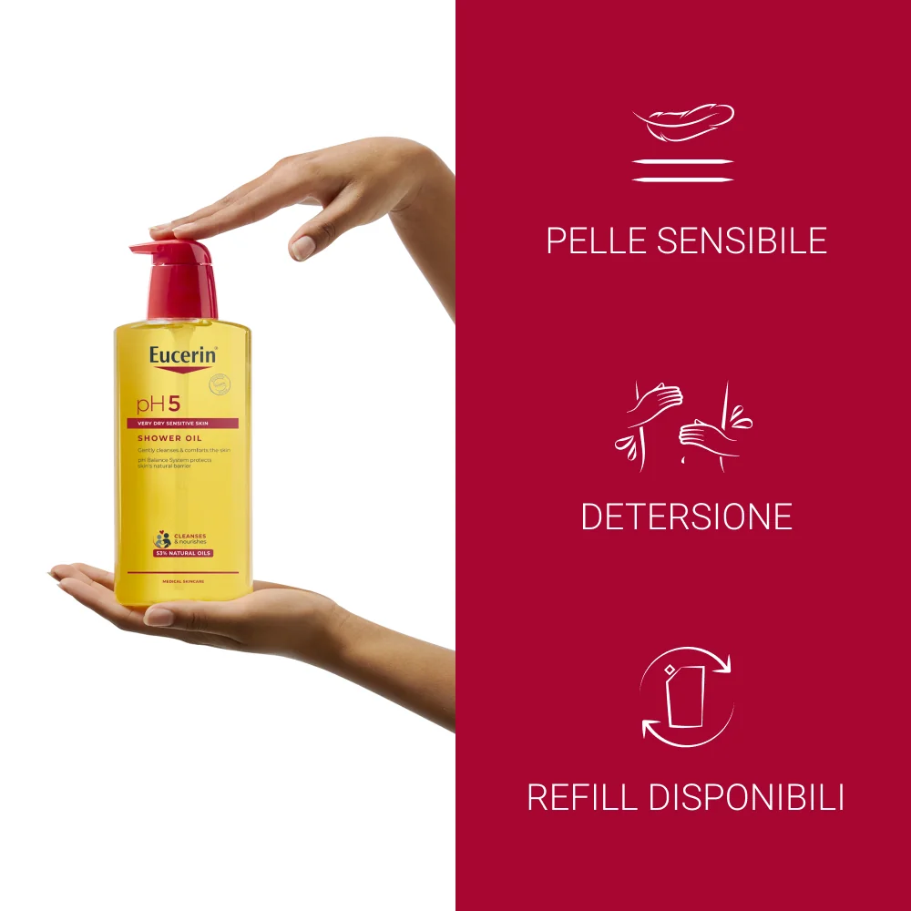 Eucerin Olio Doccia 400 ml Pelli Sensibili