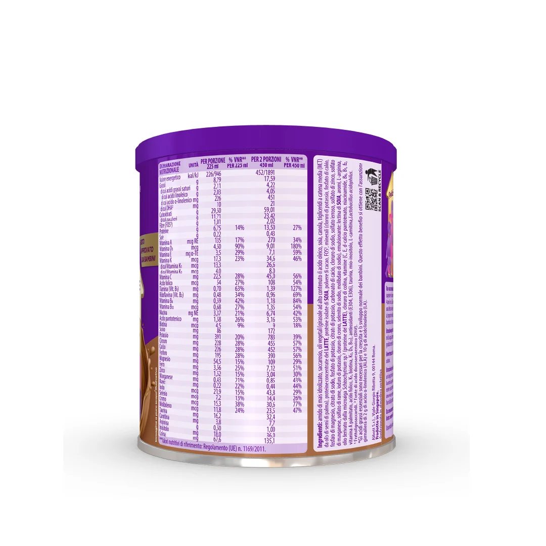 Pediasure Crescita E Sviluppo Integratore Multivitaminico Per Bambini Formato 400g Gusto Cioccolato Integratore per la Crescita