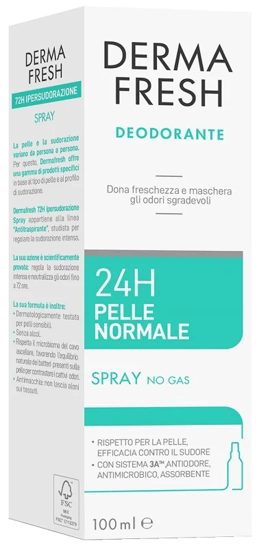 Dermafresh 24H Pelle Normale Spray 100 Ml