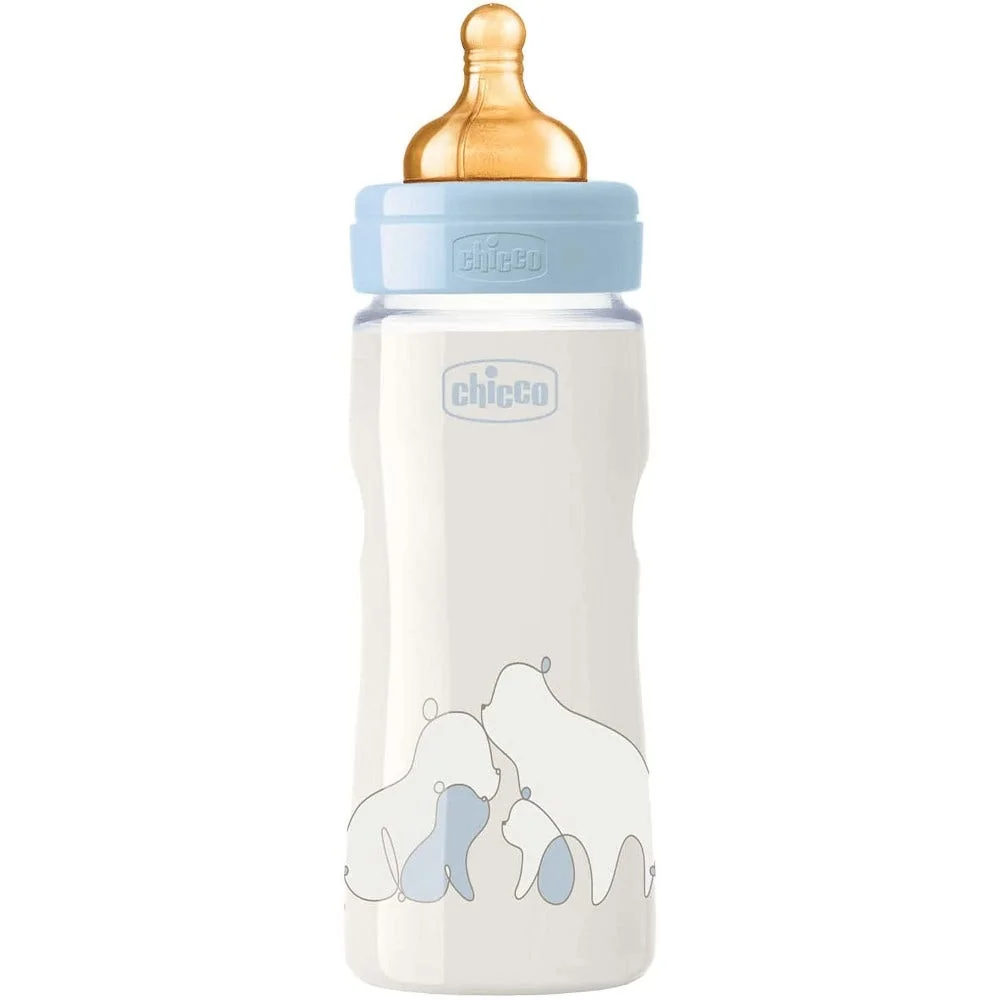 Chicco Biberon Original Touch Boy Caucciu Flusso Regolabile 330 ml