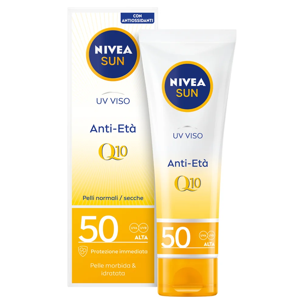 Nivea Sun UV Viso Anti-Rughe Anti-Macchie SPF 50 Azione Protettiva ed Idratante