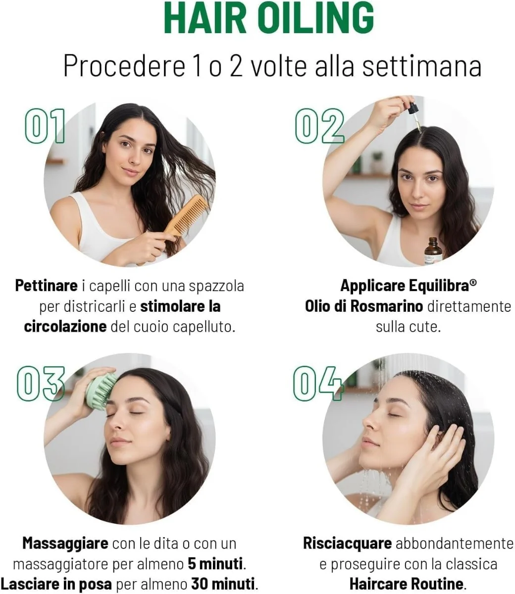 Equilibra Olio Rosmarino Capelli 100 Ml Rinforzante e nutriente