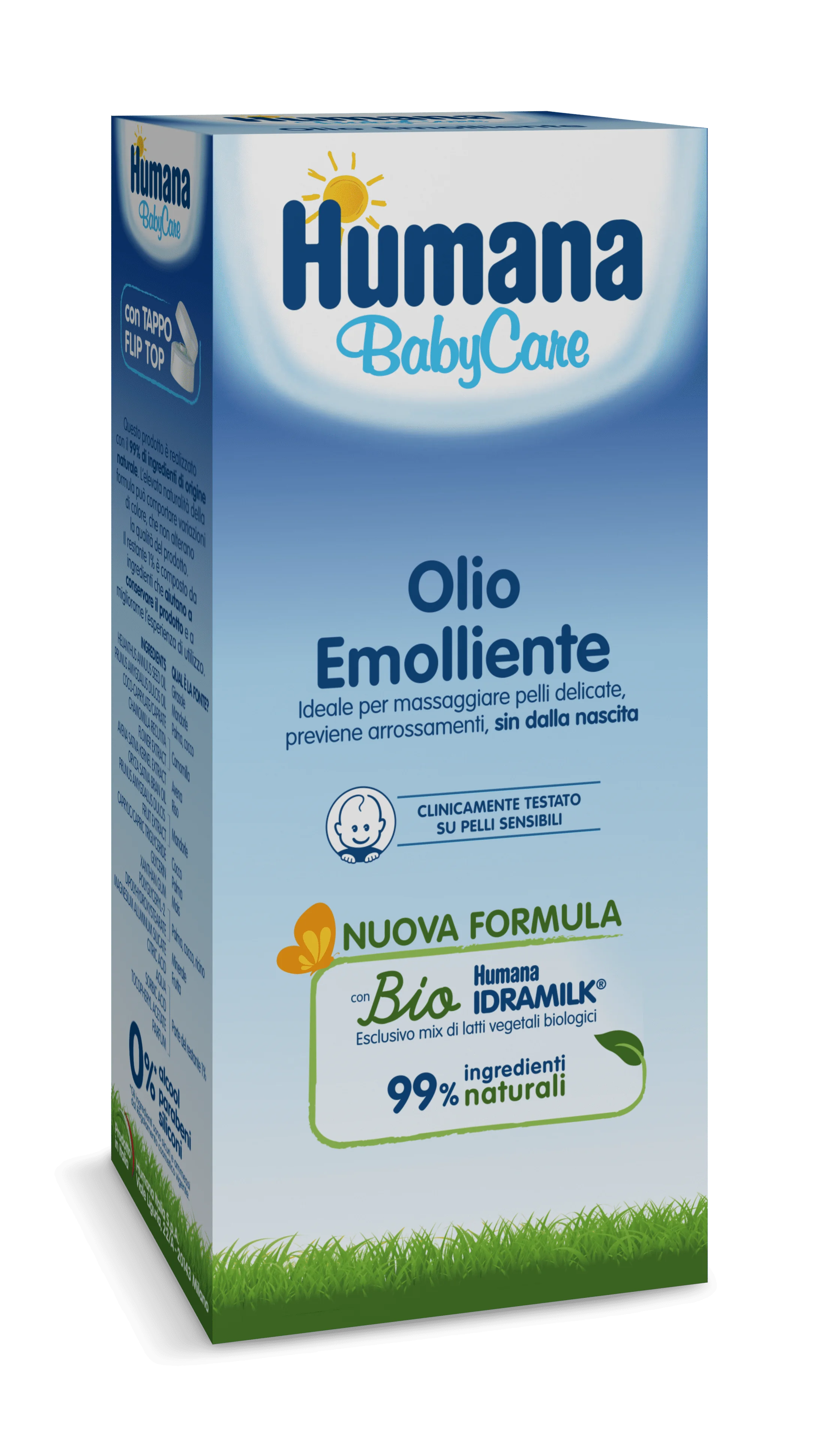 Humana Bc Olio Emolliente250 ml Dermatologicamente Testato