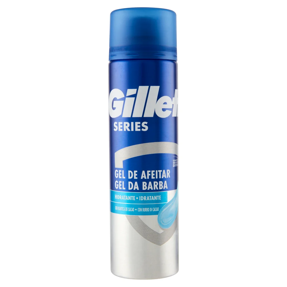 Gillette Gel Idratante 200 ml Gel da Barba per Pelli Sensibili
