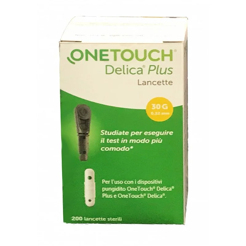 One touch Delica Plus Lancette Pungidito 200 Pezzi Misurazione Glicemia