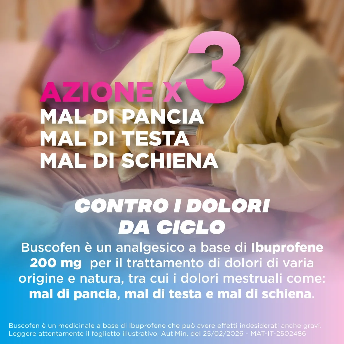 Buscofen 200 mg Ibuprofene 12 Capsule Molli Analgesico