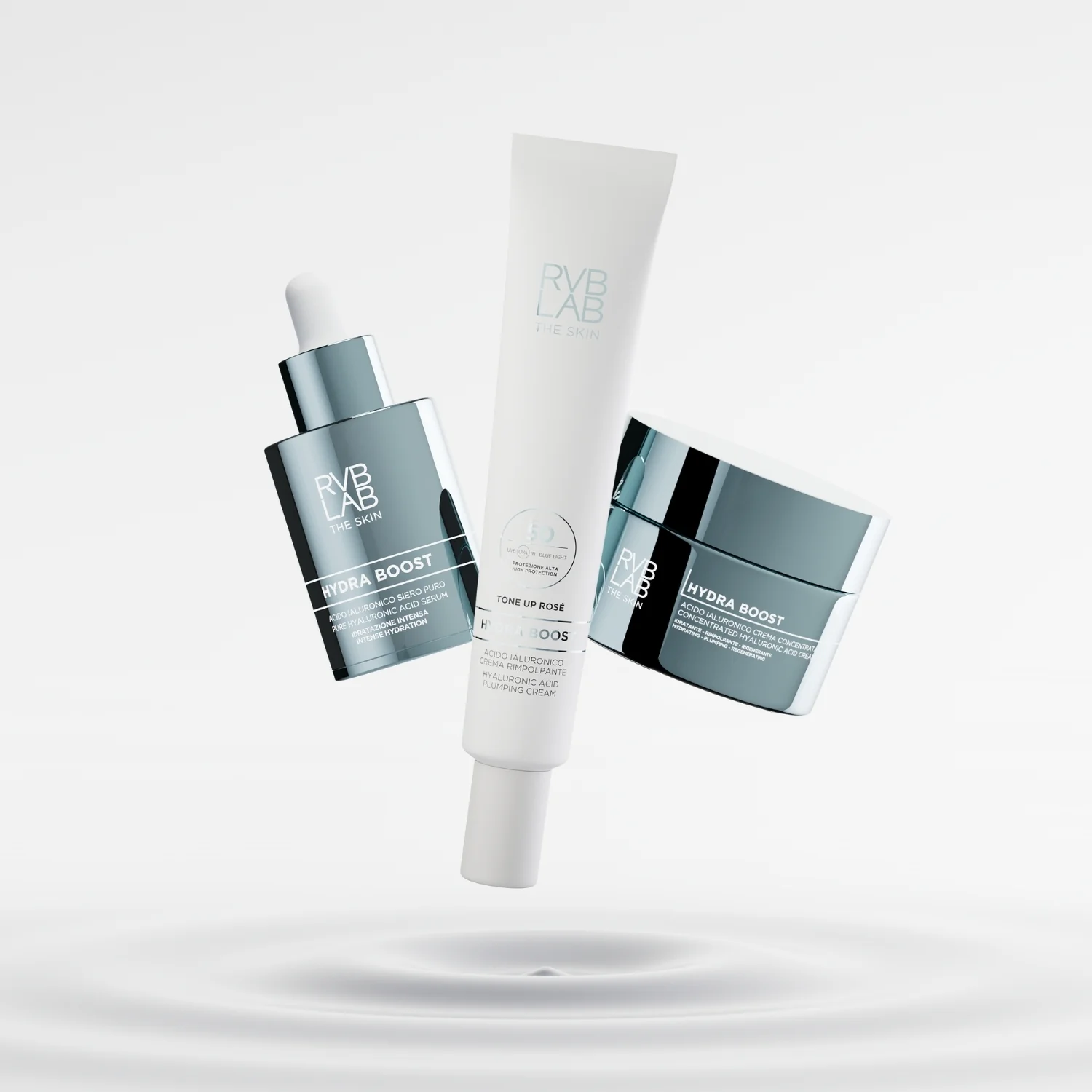 RVB Lab Acido Ialuronico SPF50 Crema Rimpolpante 50 ml Idrata Protegge e Illumina