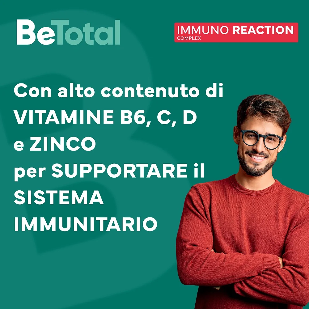 Be-Total Immuno Reaction 8 Flaconcini Integratore Alimentare Difese Immunitarie Vitamina C
