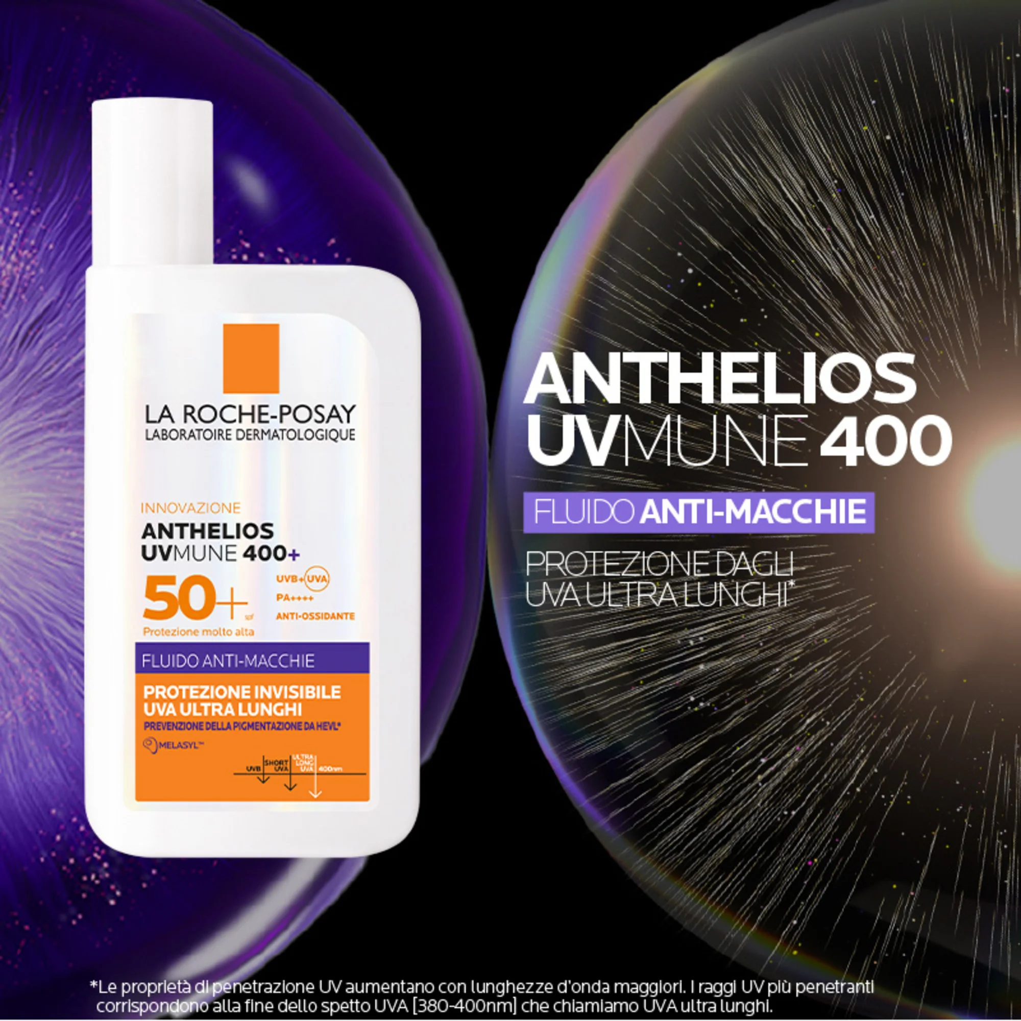 La Roche Posay Anthelios FLuido Uv Antimacchie SPF50+ 50 Ml Crema solare antimacchie
