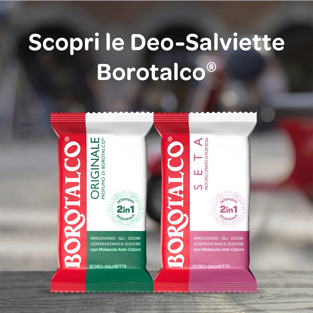 Borotalco Salviette Deodoranti Original 10 Pezzi
