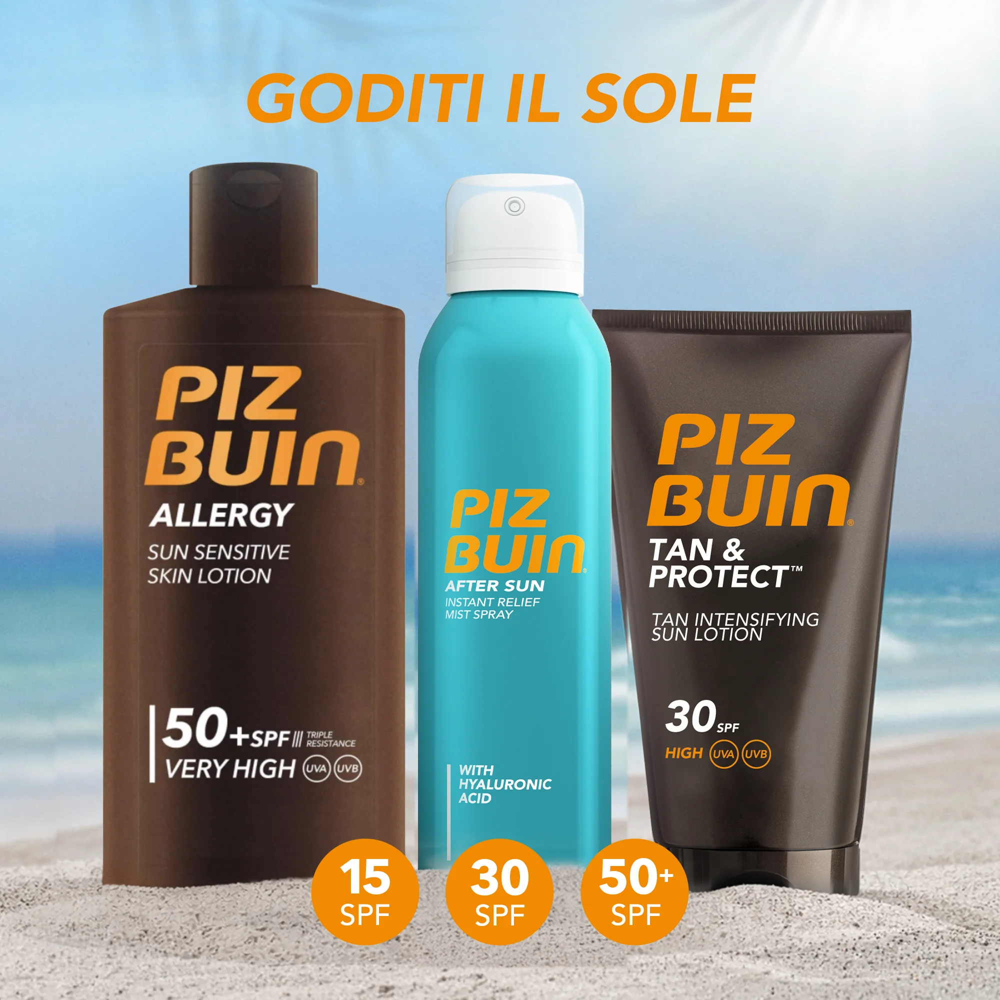 Piz Buin Allergy Fluido Corpo SPF 30 200 Ml Latte Solare