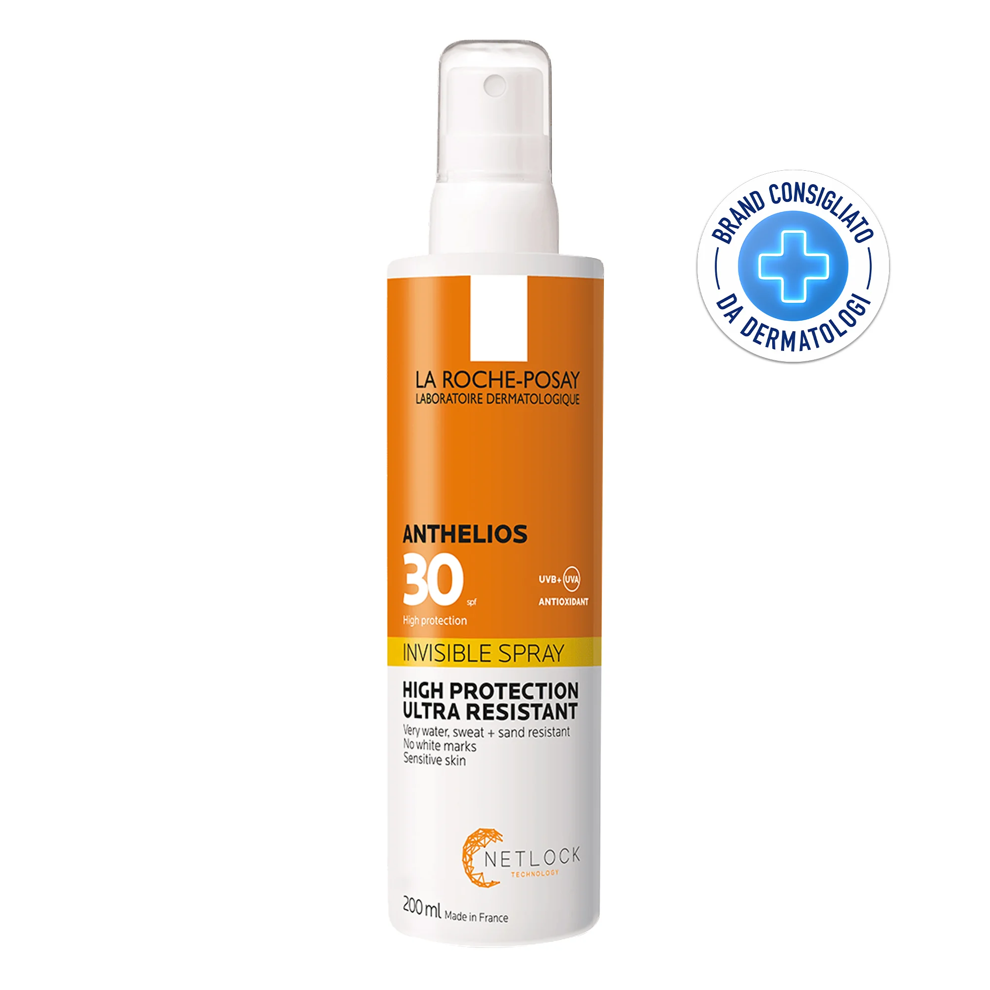 La Roche Posay Anthelios Spray Invisibile Corpo SPF30, 200 Ml Protezione solare