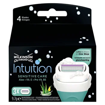 Wilkinson Intuition Sensitive 2in1 Lame x3 Ricariche 2in1