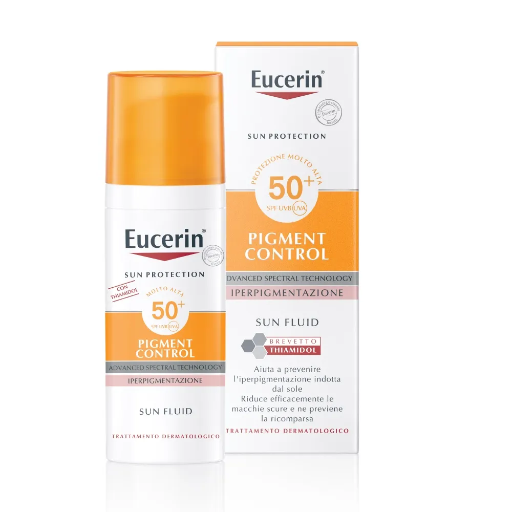 Eucerin Sun Fluido Antipigment Spf 50+ 50 ml Protezione Solare Alta