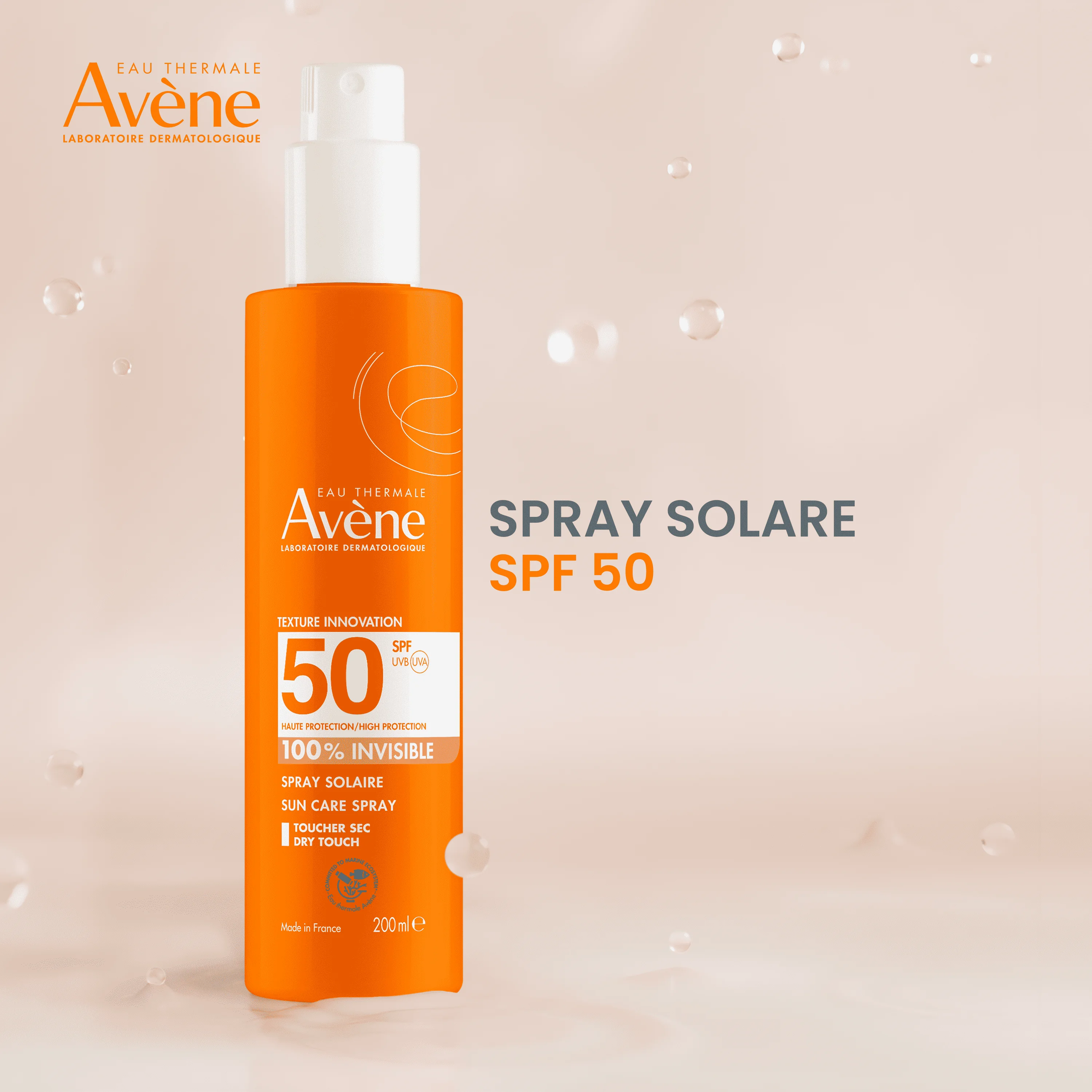 Eau Thermale Avène Spray Solare Protezione Alta SPF 50 200 ml Pelle Sensibile