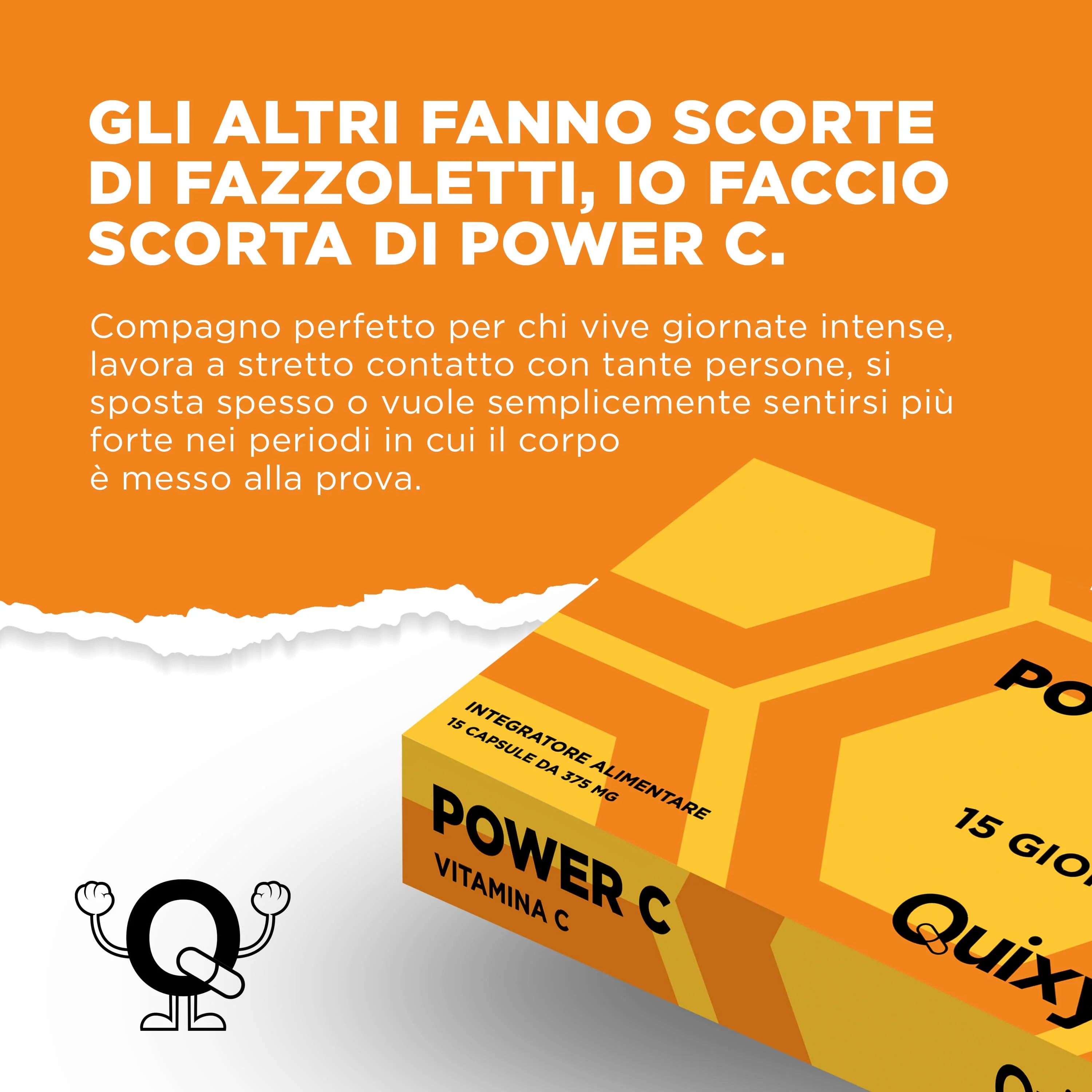 Ec Quixy Power C- Vit C 15Cps Sistema Immunitario