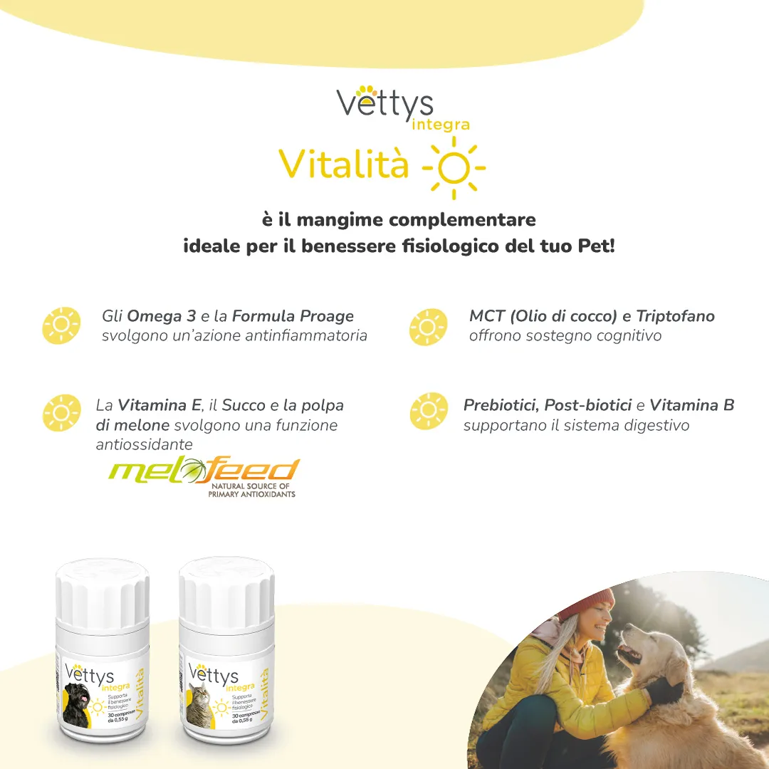Vettys Integra Vie Urinarie Cane 30 Compresse Tonico Energetico