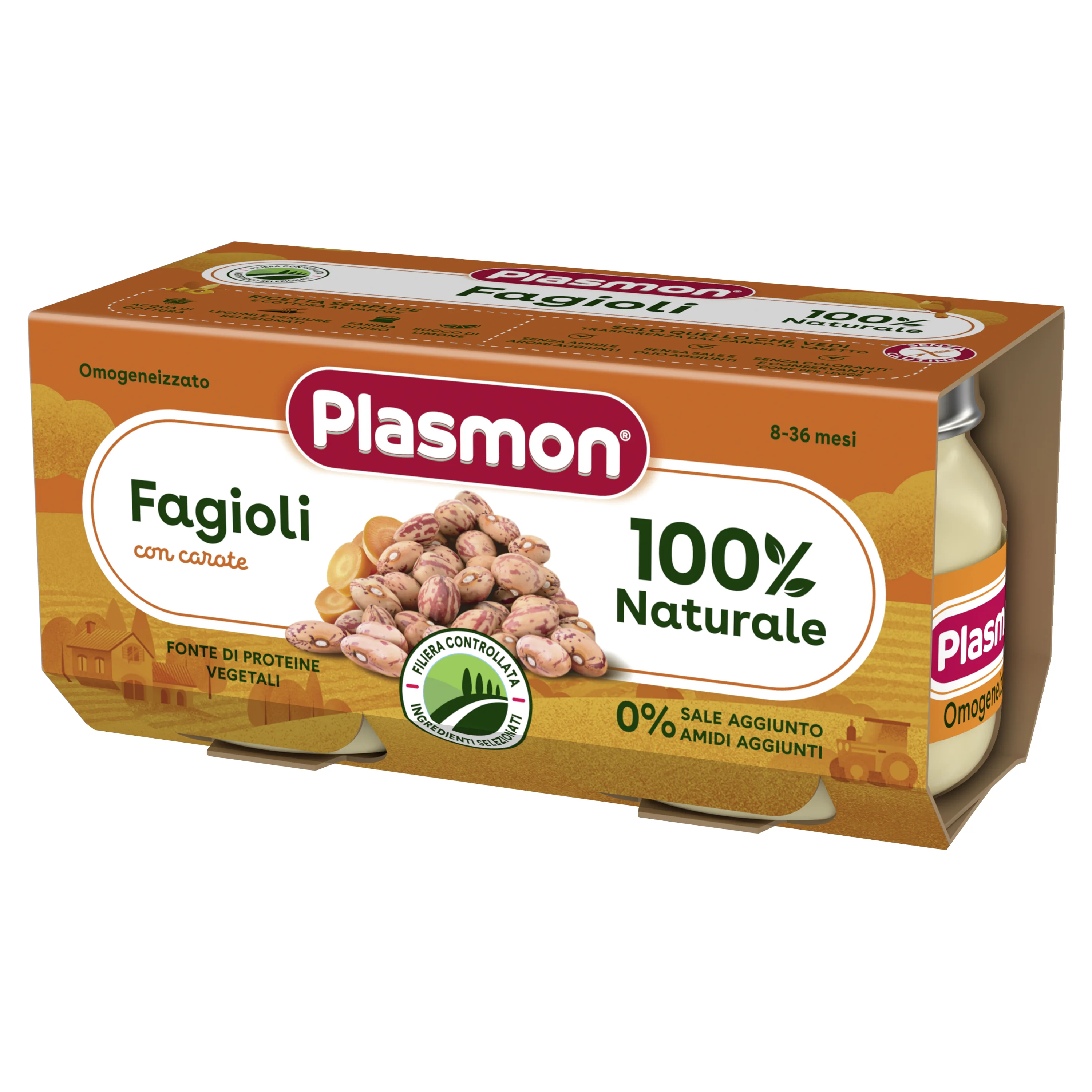 Plasmon Omogeneizzati Fagioli Borl2X80 g Svezzamento