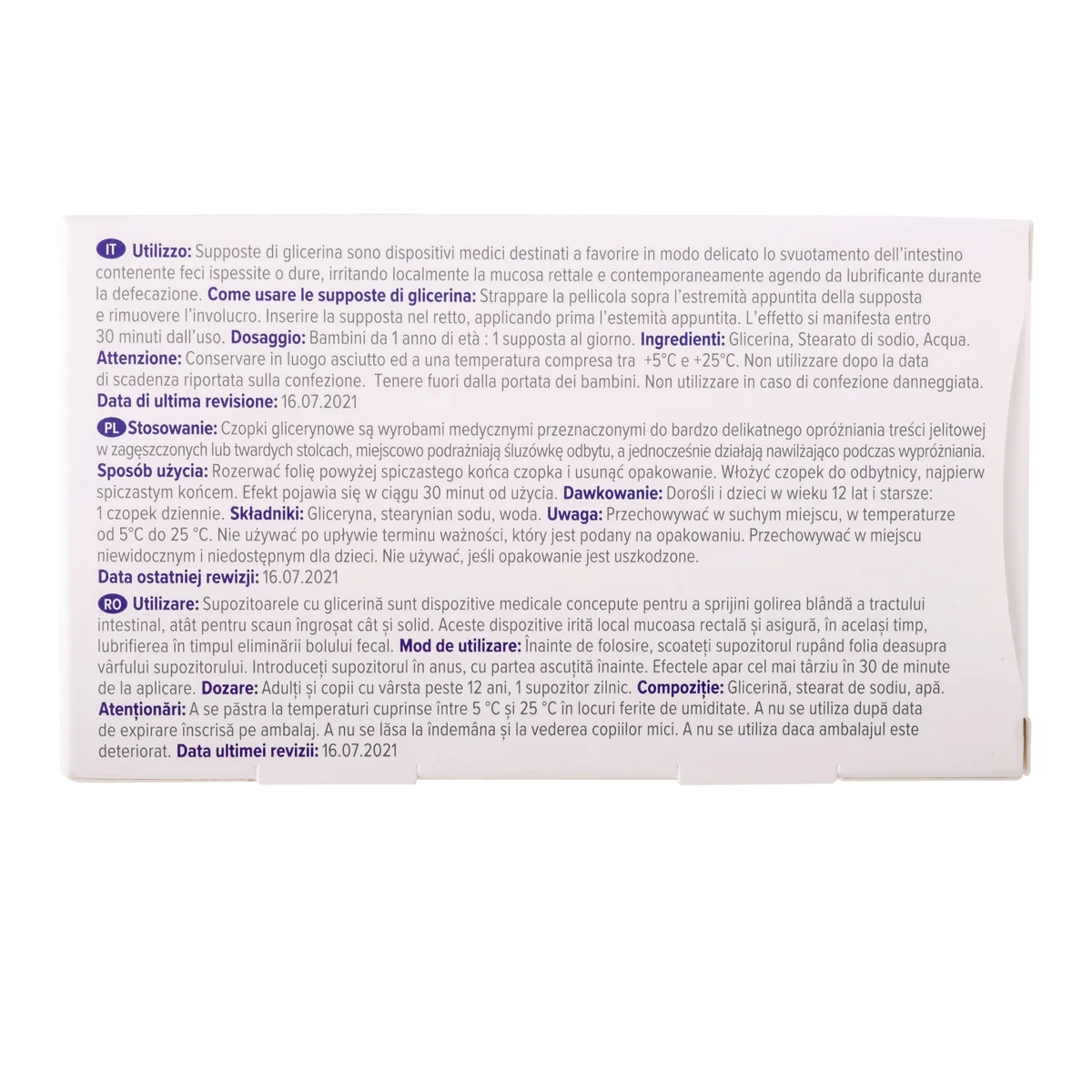 Dr. Max Glicerolo Adulti 12 Supposte Stitichezza Occasionale