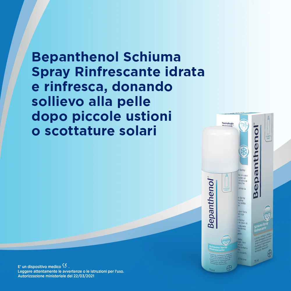 Bepanthenol Spray 75 ml Per Pelle Ustionata