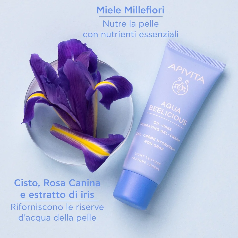 Apivita Aqua Beelicious Gel Cream Oil Free 40 ml Azione Idratante e Riequilibrante