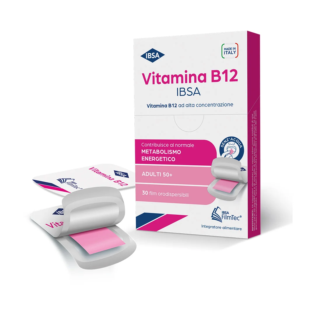 Vitamina B12 Ibsa 30 Film Orali Integratore di Vitamina B12