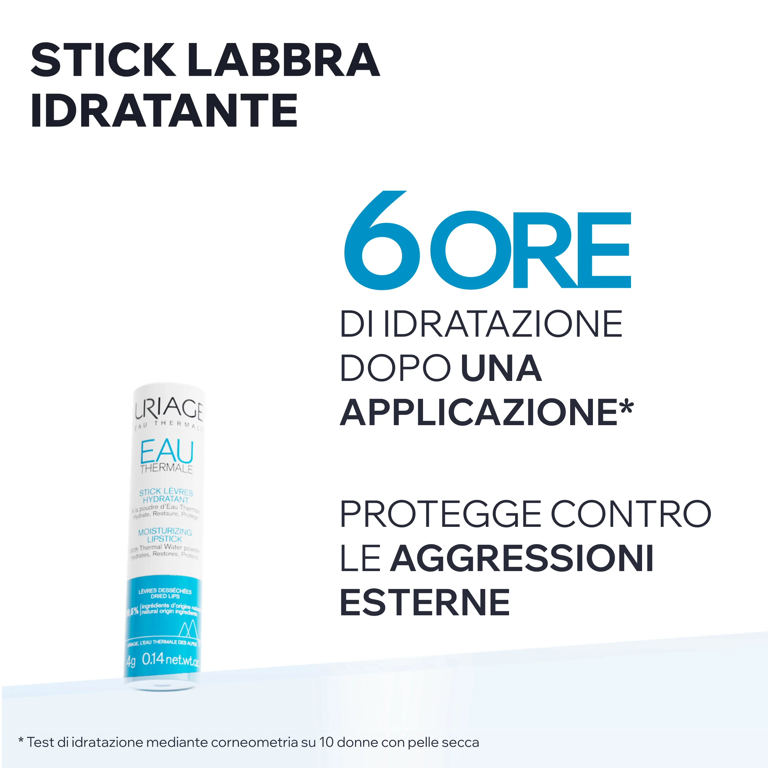 Uriage Eau Thermale Stick Labbra Idratante 4 grammi Trattamento Riparatore