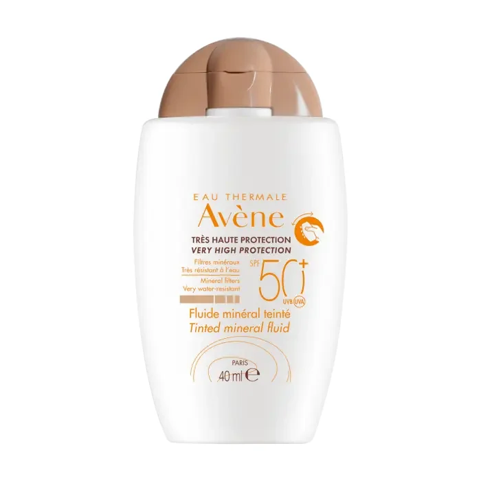 Avene Solare Fluido Minerale spf50+ Colorato 40 ml Pelle sensibile, reattiva e intollerante